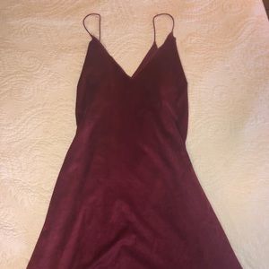 Velvet red dress
